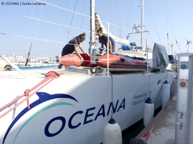 Trabajos Ranger Puerto Burriana ©OCEANA / Gorka Leclercq