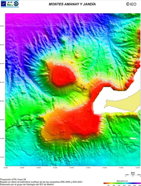 A2.10 INDEMARES Digital Zone Terrain Model: Fuerteventura-Gran Canaria ©IEO
