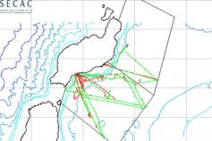 Mapa de los transectos realizados © SECAC